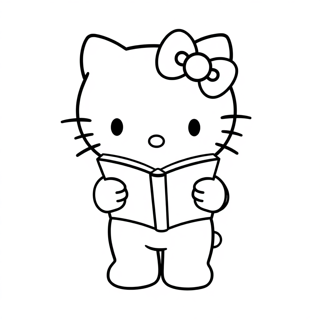 Hello Kitty Reading