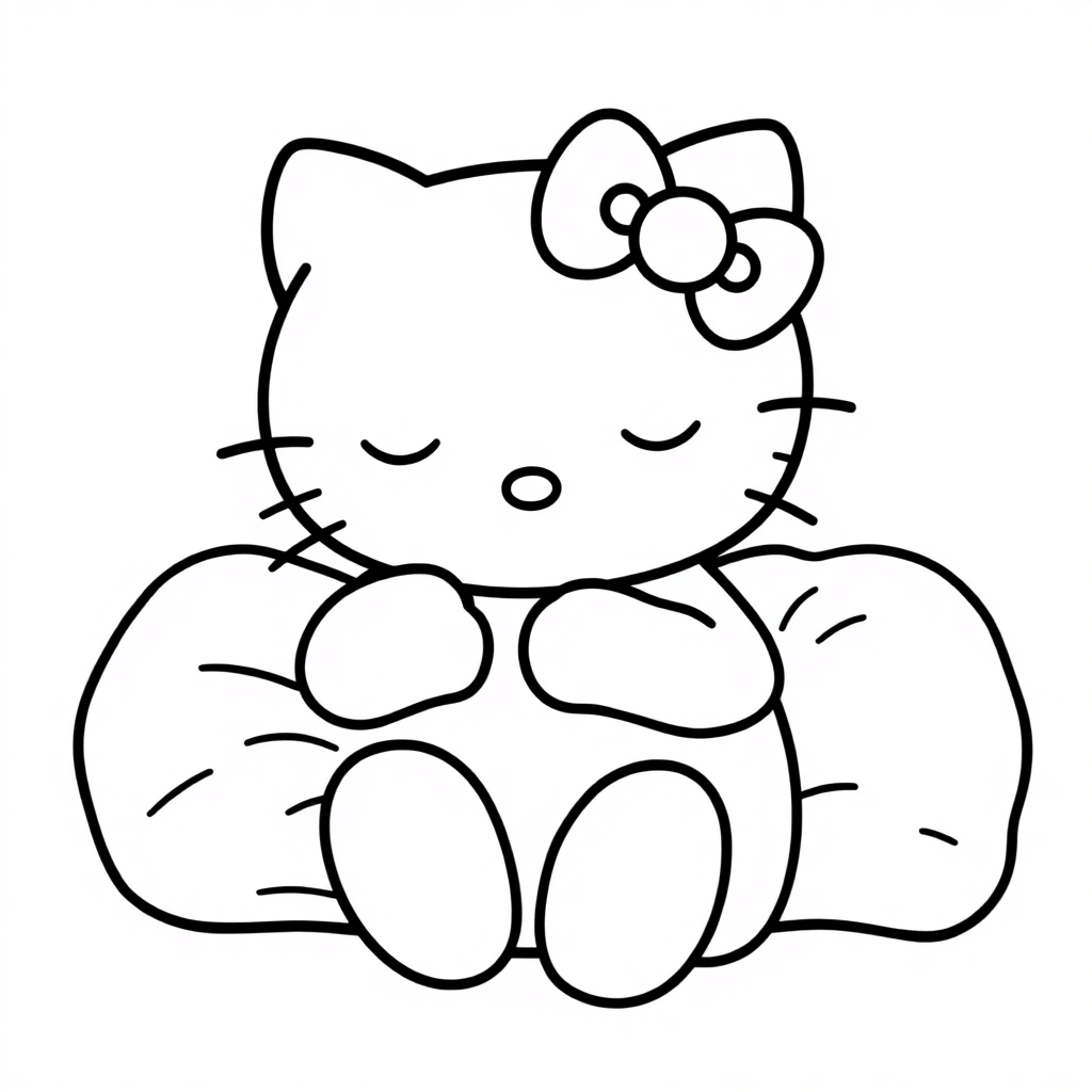 Hello Kitty Sleeping