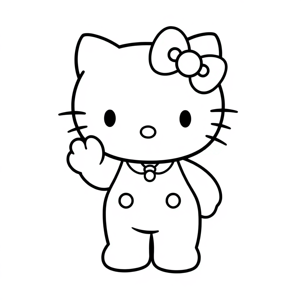 Hello Kitty Waving