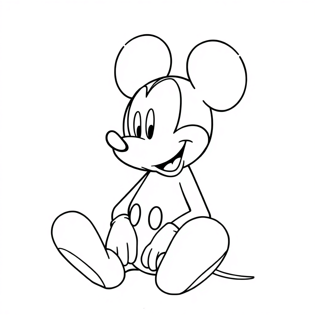 Mickey Sitting