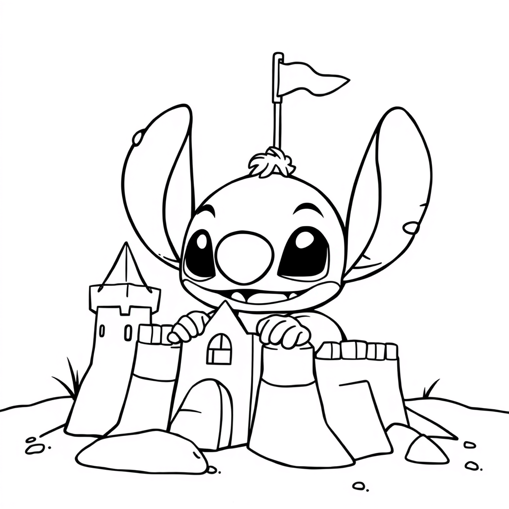 Stitch Sandcastle