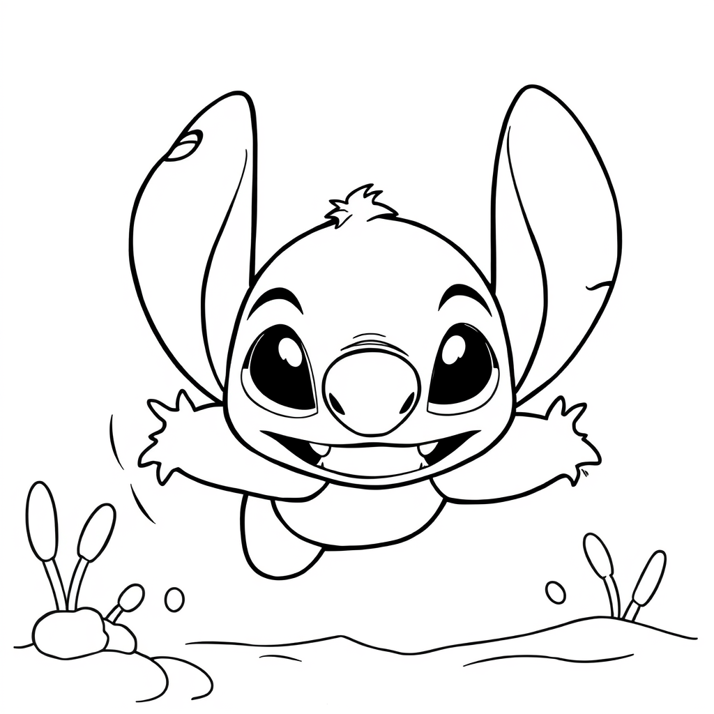 Stitch Swimming