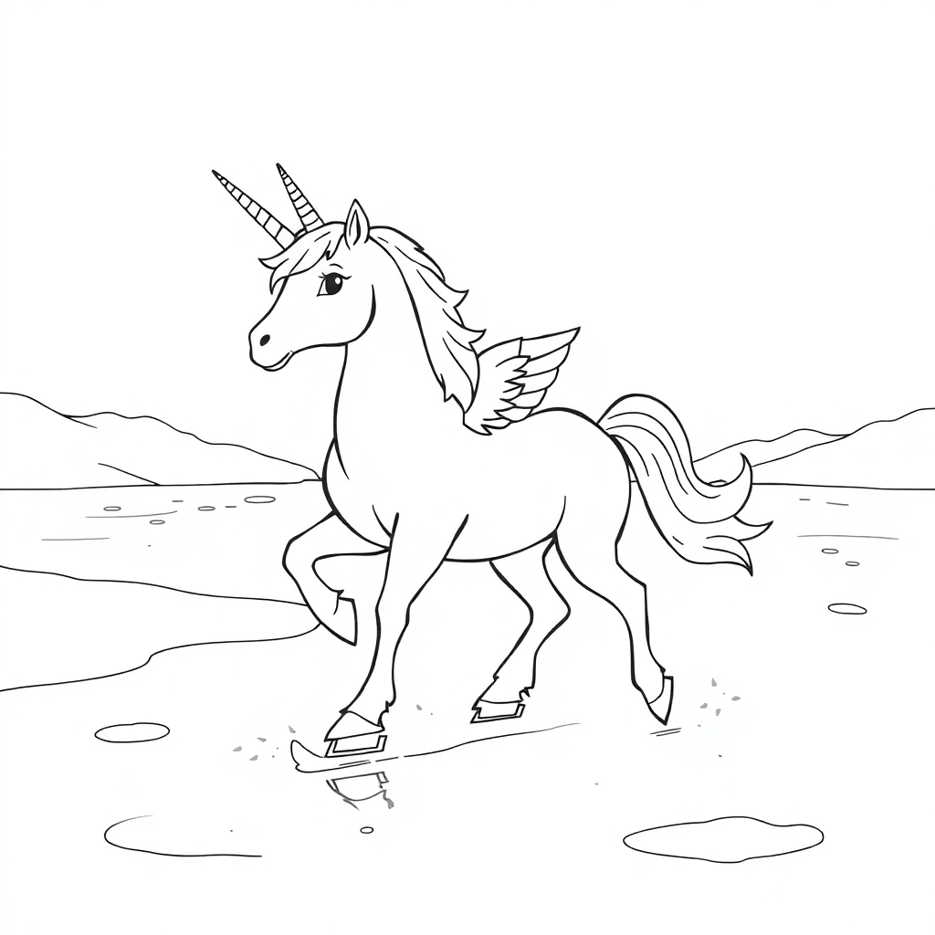 Skating Unicorn